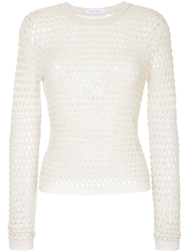 Christian Wijnants Eyelet Knitted Top - Nude & Neutrals