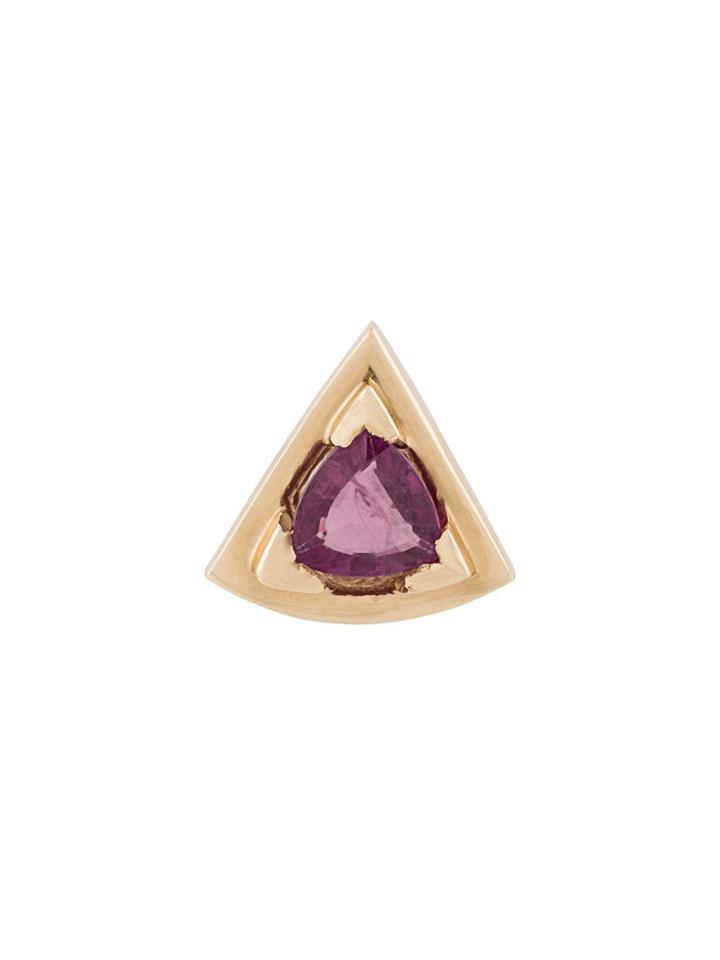 Origin 31 9kt Yellow Gold Ruby Wedge Stud