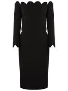 Reinaldo Lourenço Off The Shoulder Dress, Women's, Size: 44, Black, Polyester