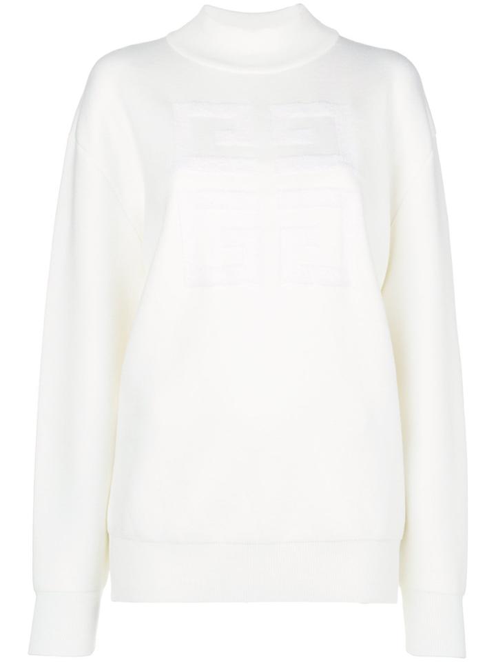Givenchy 4g Logo High-neck Sweatshirt - Nude & Neutrals