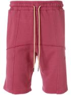 Fila Drawstring Fitted Shorts - Pink & Purple