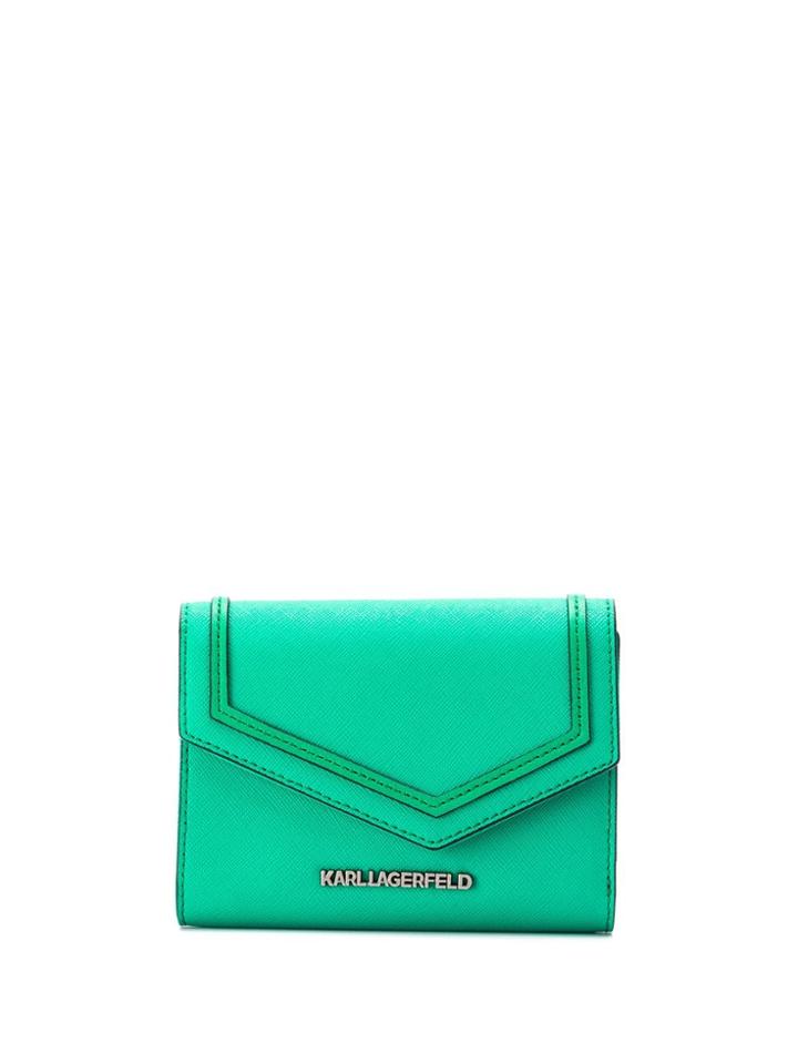 Karl Lagerfeld Rocky Saffiano Wallet - Green