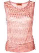 Missoni Glitter Ruched Top - Pink