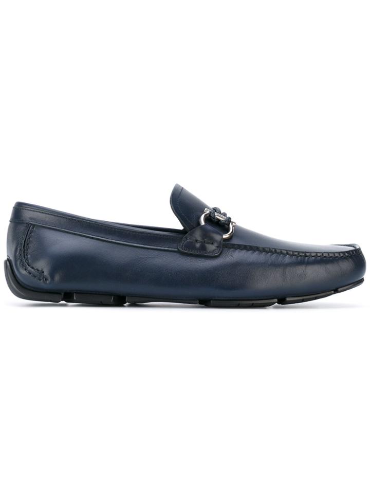Salvatore Ferragamo Florin Front Loafers - Blue