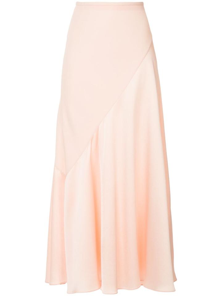 Layeur Long Pleated Skirt - Pink & Purple