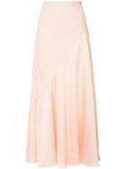 Layeur Long Pleated Skirt - Pink & Purple