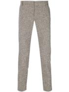Entre Amis Houndstooth Trousers - Brown