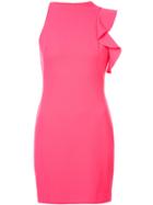 Black Halo Ruffle Sleeve Mini Dress - Pink & Purple