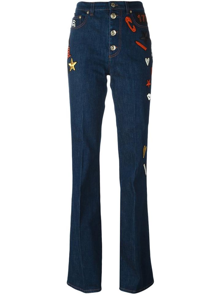 Sonia Rykiel Flared Jeans, Women's, Size: 40, Blue, Cotton/spandex/elastane/polyester/nylon