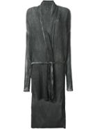 Lost & Found Ria Dunn Tie Waist Long Cardigan, Women's, Size: S, Grey, Silk/cotton