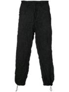 Y-3 Wrinkled Cropped Trousers - Black