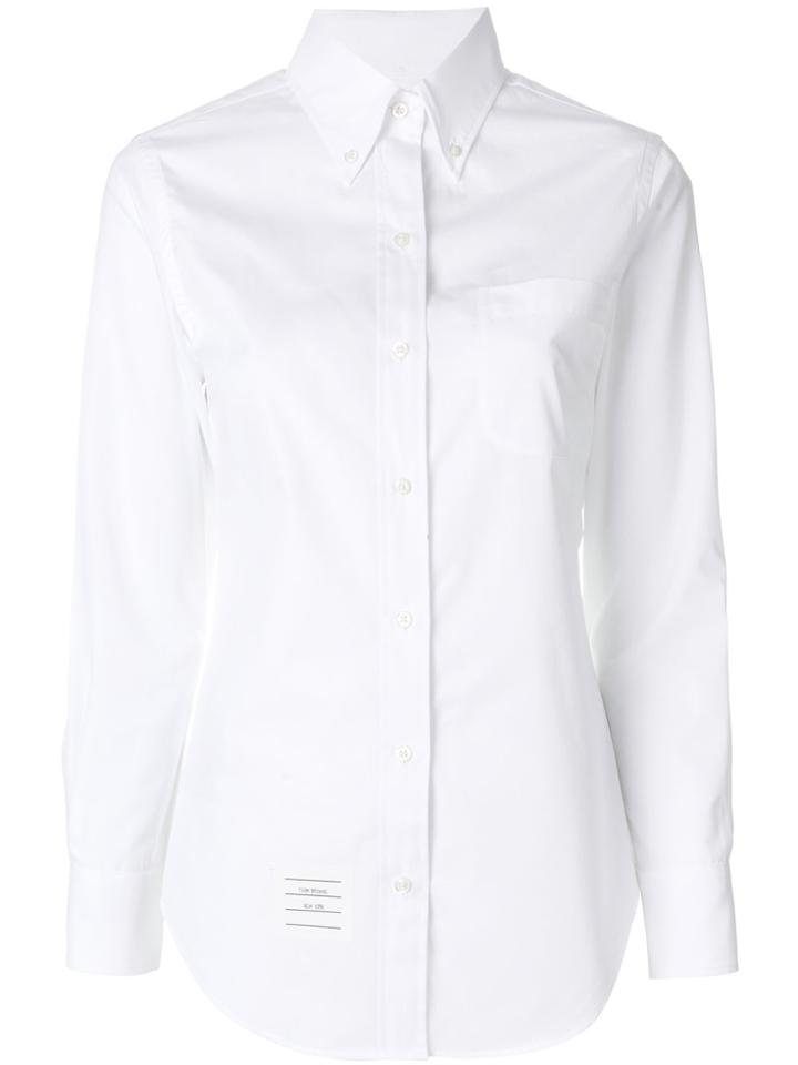 Thom Browne Button-down Slim-fit Shirt - White