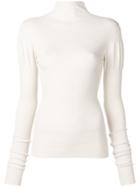 Jil Sander Fitted Turtle Neck Jumper - Nude & Neutrals