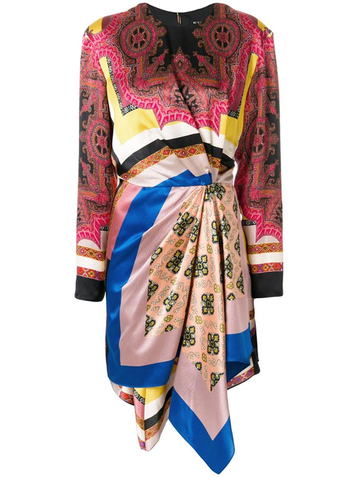 Etro Patterned Knot Dress - Multicolour