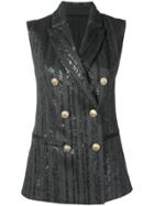 Brunello Cucinelli Beaded Waistcoat - Grey