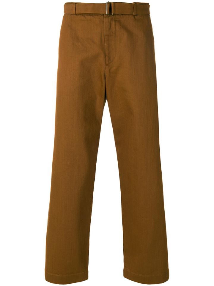 Barena Cropped Straight-leg Trousers - Brown