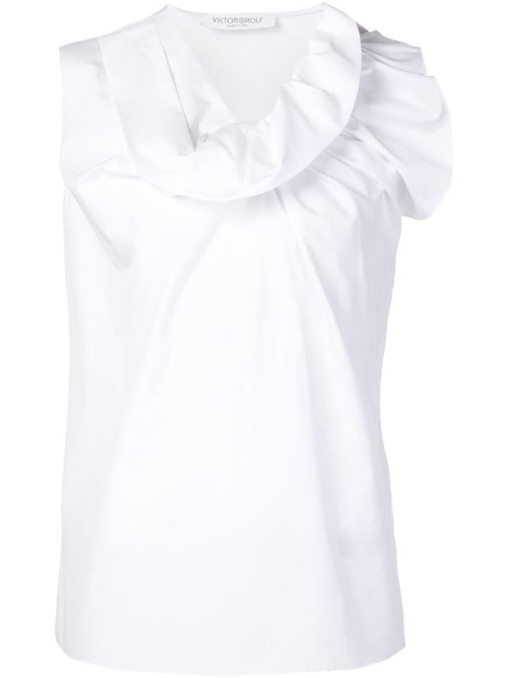 Viktor & Rolf Asymmetric Ruffle Blouse