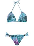 Brigitte Triangle Bikini Set - Blue