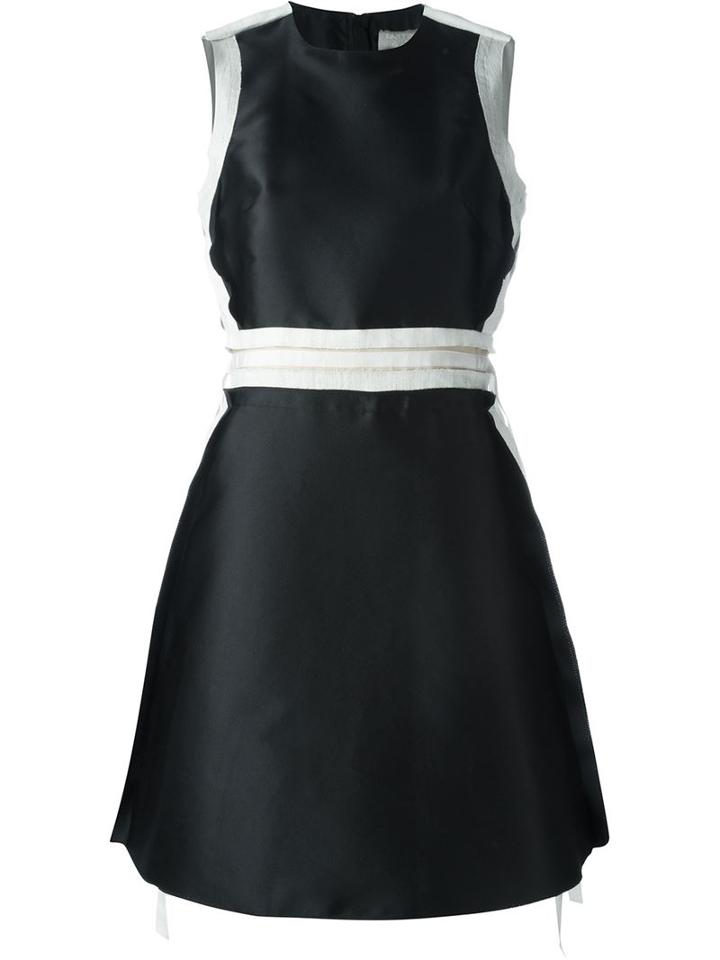 Lanvin Sleeveless Dress, Women's, Size: 40, Black, Polyester/silk/linen/flax/silk