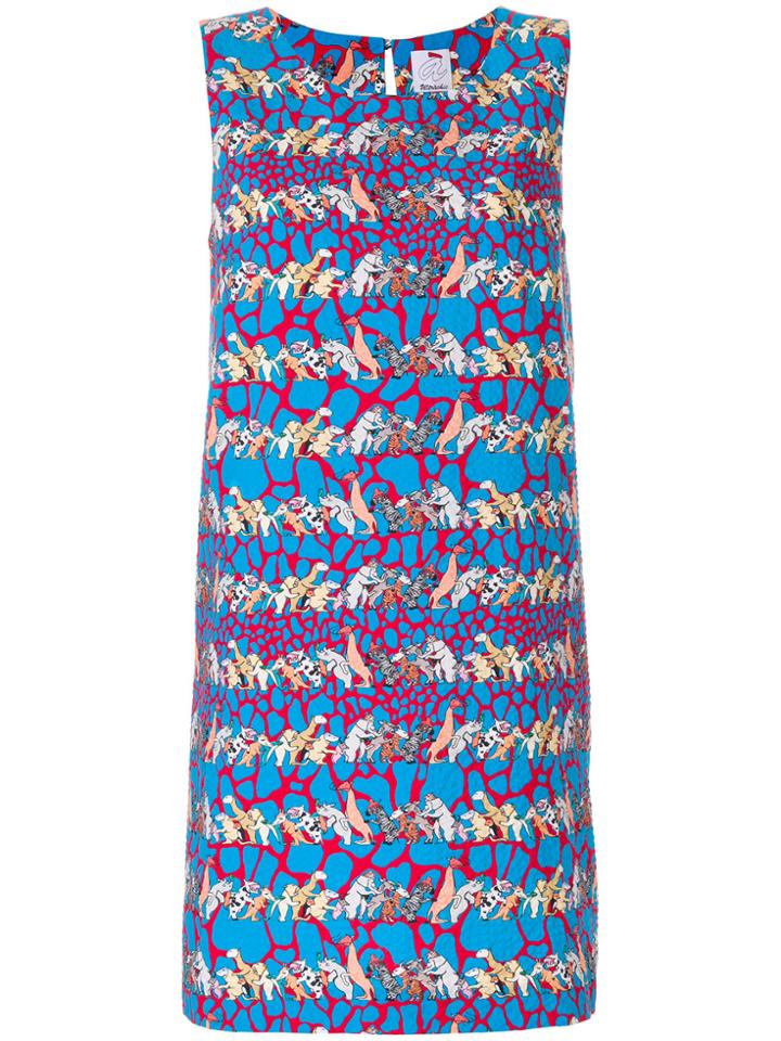 Ultràchic Animal Print Dress - Blue