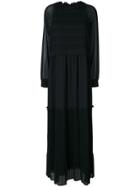 Steffen Schraut Pleated Maxi Dress - Black