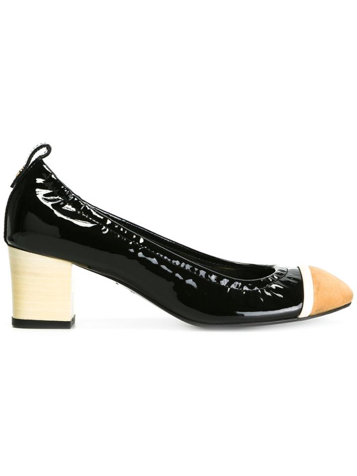 Lanvin Rounded Block Heel Pumps - Black