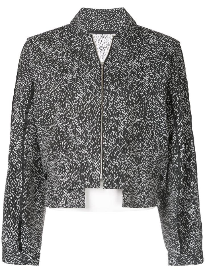Taylor Aligned Reversible Bomber Jacket - Black