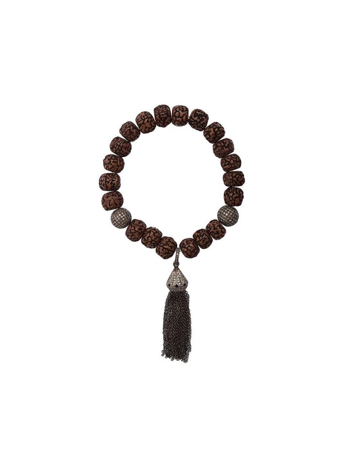 Loree Rodkin Tassel Charm Bracelet - Brown