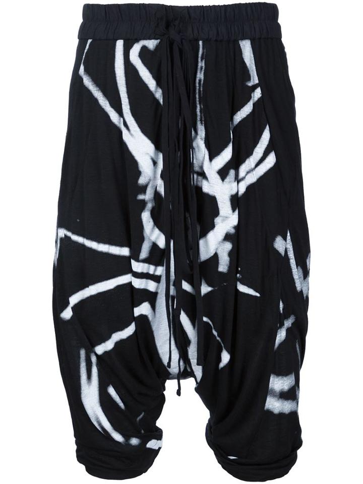 Julius Drop-crotch Printed Shorts