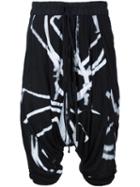 Julius Drop-crotch Printed Shorts