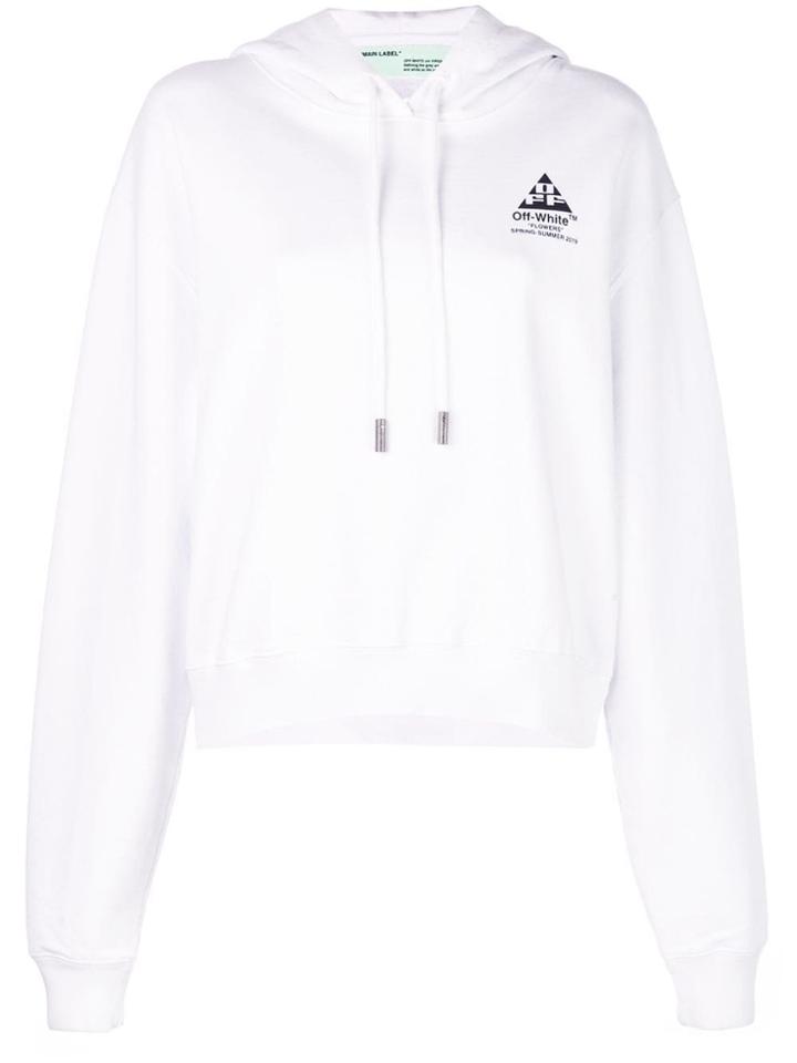Off-white Cotton Flowers Hoodie