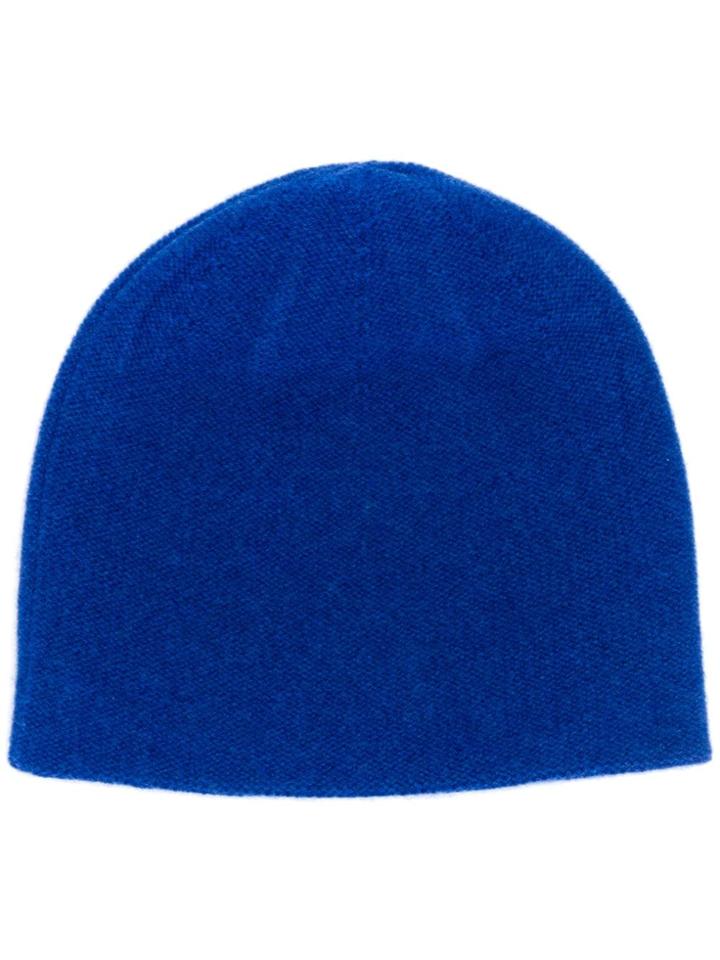 N.peal Double Layer Cashmere Beanie - Blue