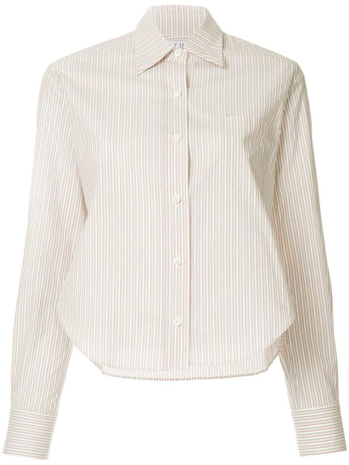 We11done Striped Shirt - Pink & Purple