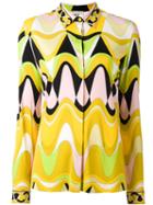 Emilio Pucci - Triangle Printed Shirt - Women - Silk/viscose - 44, Yellow, Silk/viscose