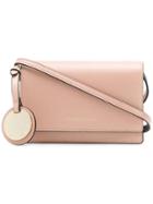 Emporio Armani Foldover Top Satchel Bag - Pink & Purple