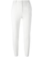 Dolce & Gabbana High-waisted Trousers, Women's, Size: 40, Nude/neutrals, Virgin Wool/polyamide/spandex/elastane