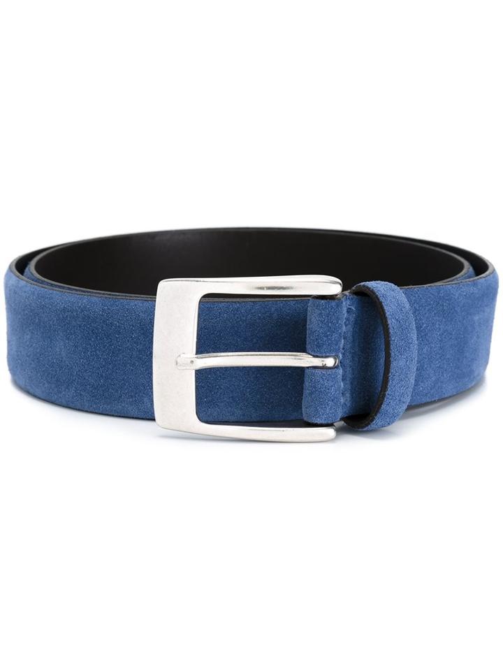 D'amico Classic Belt, Men's, Size: 95, Blue, Leather
