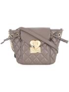 Love Moschino Quilted Crossbody Bag, Women's, Grey