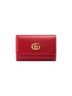 Gucci Gg Marmont Leather Key Case - Red