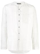 The Viridi-anne Striped Long-sleeve Shirt - White