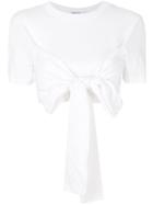 T By Alexander Wang High Twist Cropped T-shirt - White
