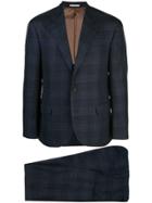 Brunello Cucinelli Plaid Two-piece Suit - Blue