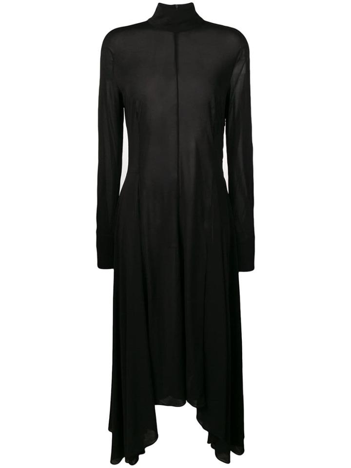 Misbhv Asymmetric Flared Dress - Black