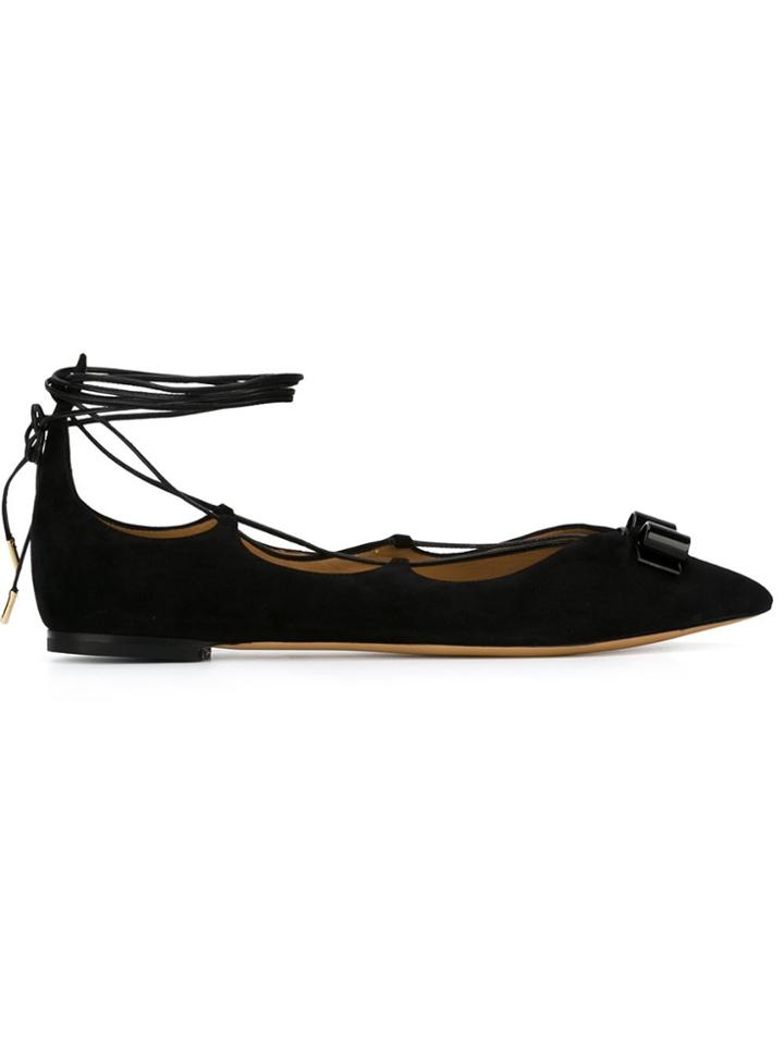 Salvatore Ferragamo 'claire' Ballerinas - Black