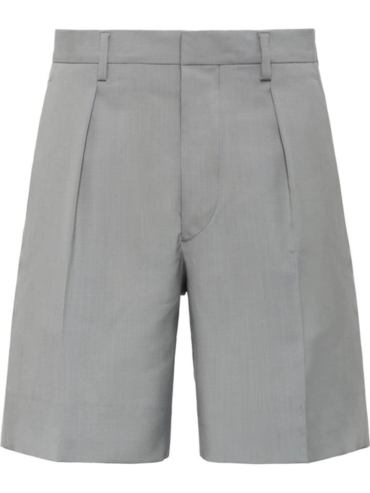 Prada Wool Bermudas - Grey
