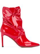 L'autre Chose Stiletto Ankle Boots - Red