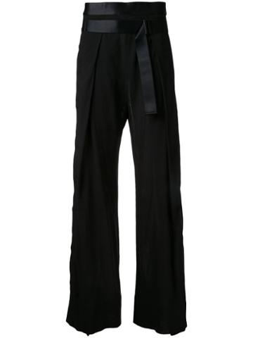Ann Demeulemeester Novice Trousers, Women's, Size: 38, Black, Polyester/viscose/virgin Wool