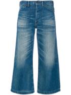 Polo Ralph Lauren - Wide-legged Cropped Jeans - Women - Cotton - 28, Blue, Cotton