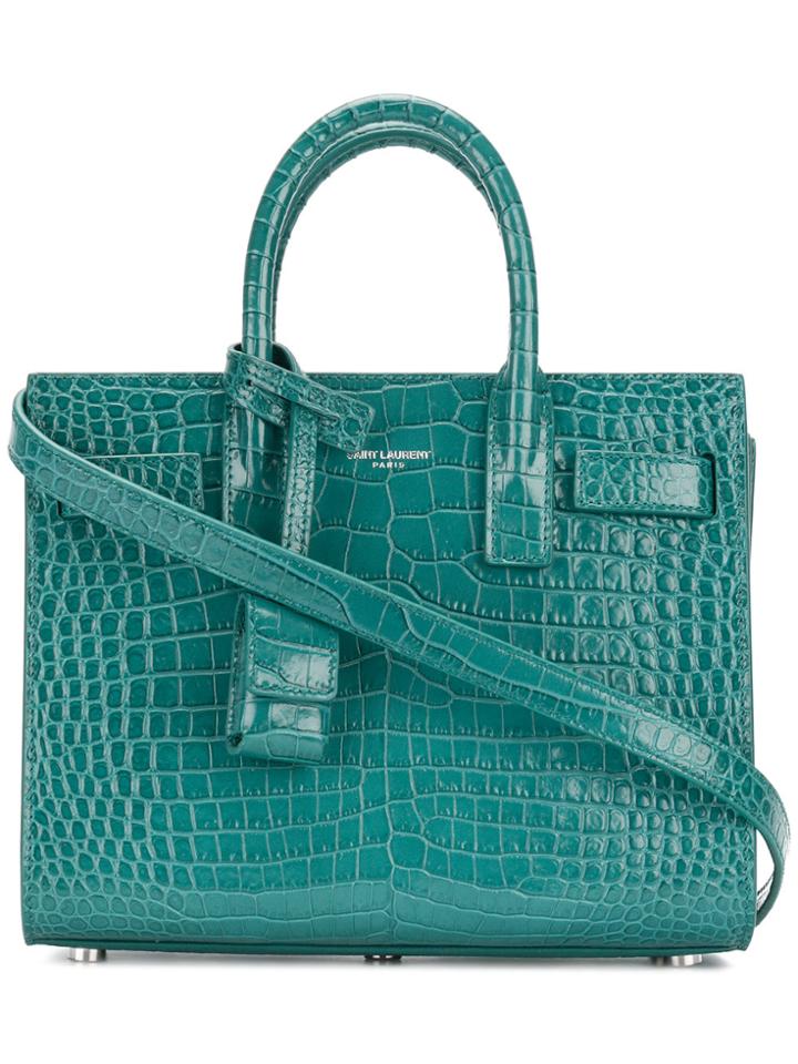 Saint Laurent Sac De Jour Mini Tote - Green