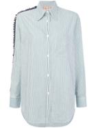 No21 Beaded Panelling Detail Shirt - Green